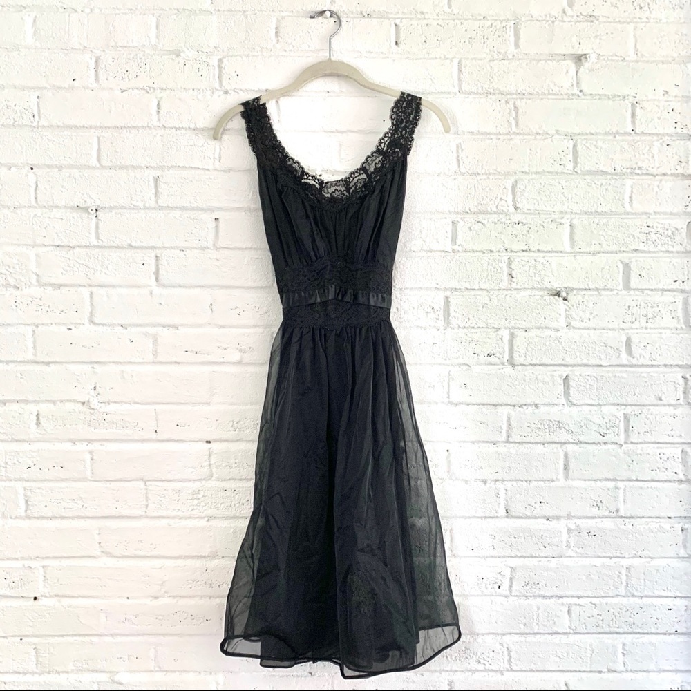 Vintage Black Lace Dress